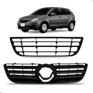 Par De Grade Para Polo 2007 A 2010 Superior E Inferior Saia Preto