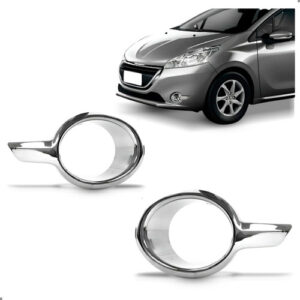 Par Grade Milha Parachoque Para Peugeot 208 2013 A 2016 Par Ambos Lados