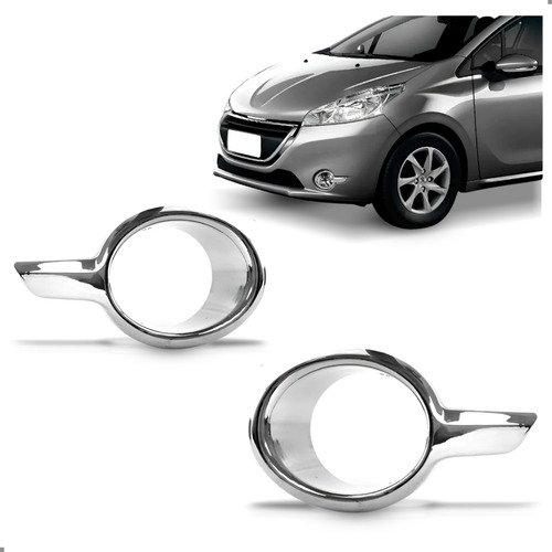 Par Grade Milha Parachoque Para Peugeot 208 2013 A 2016 Par Ambos Lados