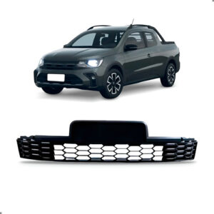 Grade Tela Central Saveiro Cross 2017 A 23 Preto Texturizado Preto