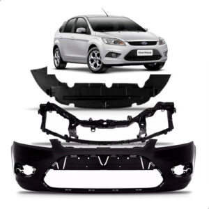 Kit Envolvente E Painel Frontal Focus 2009 + Defletor Preto