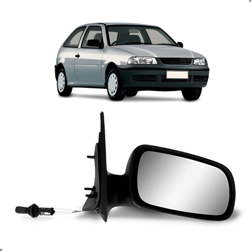 Retrovisor Lateral Gol G3 1999 A 2008 Com Controle Direito