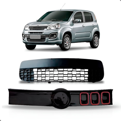 Kit Grades Para Uno 2015 2016 Attractive Superior E Inferior Preto