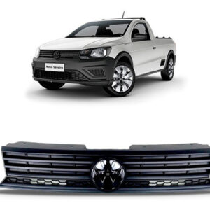 Grade Radiador Gol Trend 2019 Saveiro 2018 2019 Sem Emblema Preto