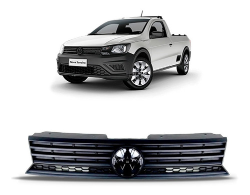 Grade Radiador Gol Trend 2019 Saveiro 2018 2019 Sem Emblema Preto