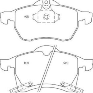 Pastilha Dianteira Astra Vectra Zafira Meriva Aro 15