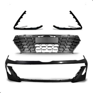 Kit Parachoque Para Hb20 2023 A 2026 Com Grade E Par Moldura Preto