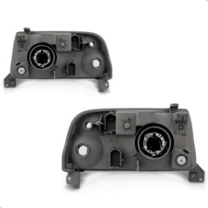 Kit Par De Faróis E Grade Dianteira Tracker 2000 A 2009 Preto