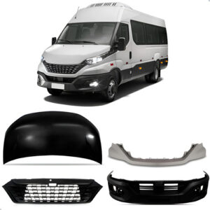Kit Para Iveco Daily 2020 A 2023 Capo E Parachoque C/ Grade