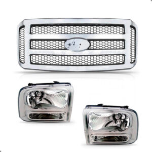 Kit Farois E Grade Para Ford F250 2007 A 2010 Cromada Cromado