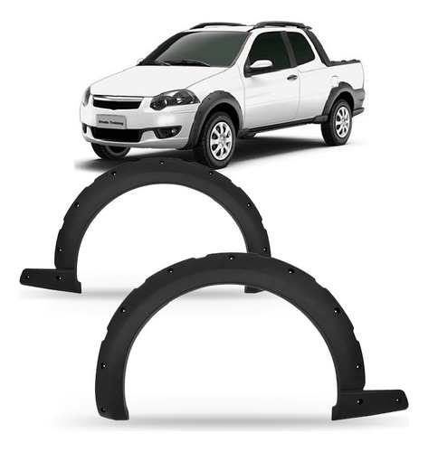 Par Moldura Paralama Dianteira Strada Trekking 2012 Até 2016