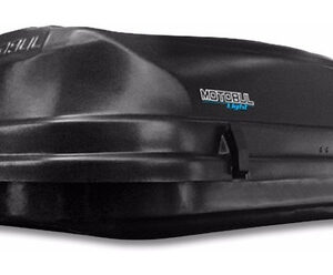 Bagageiro Teto Scenic Preto + Baú Maleiro 510 Litros Preto