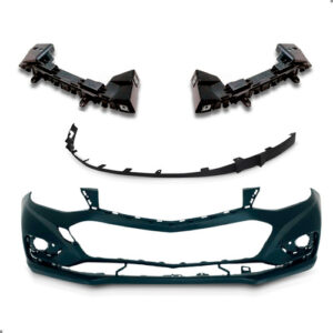 Kit Parachoque Diant Cruze Sedan 2017 A 2019 Guias E Spoiler Preto