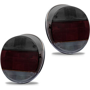 Par Lanterna Traseira Vw Fusca 1979 A 1996 Fume Preto