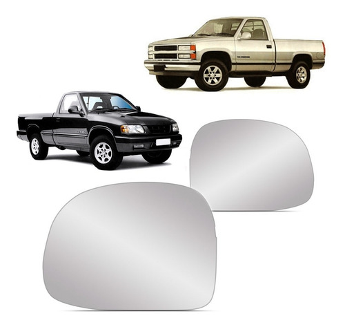 Par Lente Retrovisor S10 Blazer Silverado Com Base 95 A 02