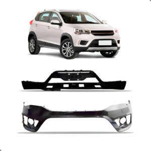 Kit Parachoque Tiggo 2 Ano 2018 A 2021 Superior E Inferior Preto