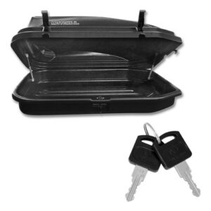 Bagageiro Teto Polo 2003 A 2012 Preto + Bau 270 Litros 50 Kg Preto