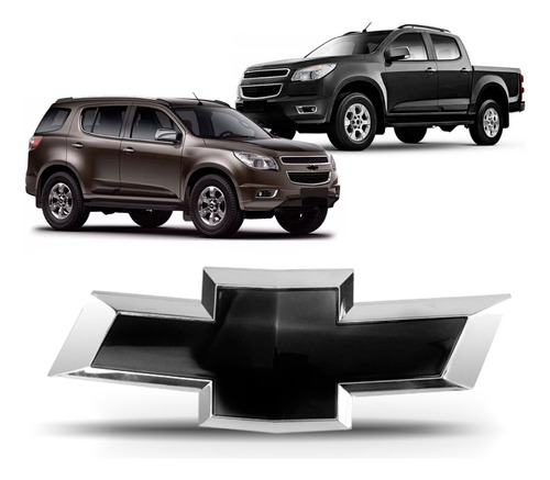 Emblema Grade Blazer/s10 2009 Em Diante Black Piano