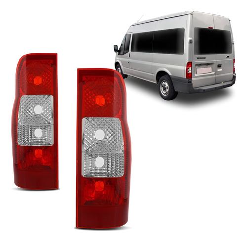 Par Sinaleira Traseira Transit 2009 2010 2011 2012 Bicolor