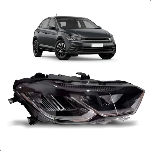 Farol Para Polo 2023 2024 2025 2026 Full Led Direito/passageiro