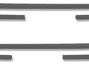 Jogo Friso Lateral Para Escort Gl 1987 88 A 1994 Preto