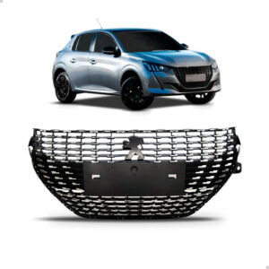 Grade Radiador Peugeot 208 Style 2022 23 Detalhes Cromados