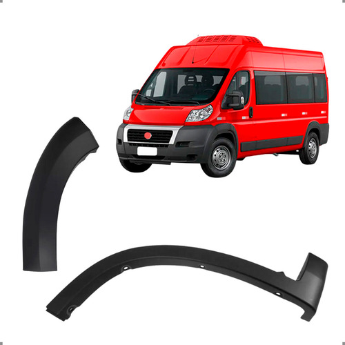 Kit Jogo Moldura Dianteira Para Ducato 2018 A 2026 Esquerda Esquerdo - Motorista