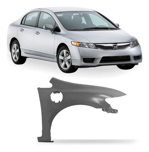 Paralama Civic 2007 A 2011 C/ Furo Tanque Direito