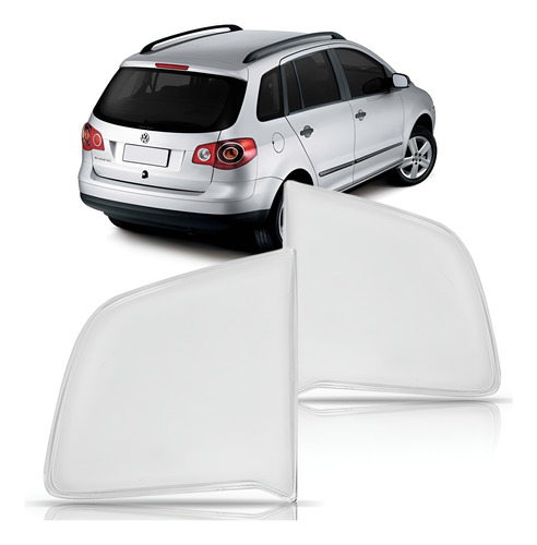 Par Lente Lanterna Traseira Tampa Spacefox 2006 2007 08 2010 Cristal