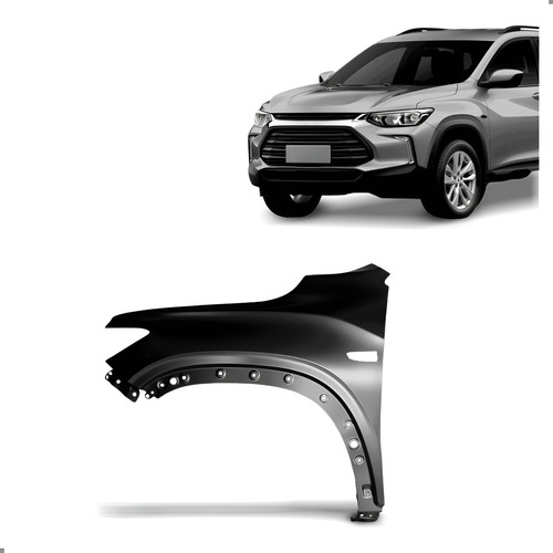 Paralama Tracker 2020 A 2025 Lado Esquerdo Com Furo Pisca