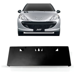 Suporte Placa Para Peugeot 207 2008 09 10 11 12 2013 Preto