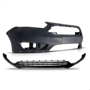 Parachoque Ford Focus 2016 Até 2019 Grade Spoiler 1a Linha  Preto