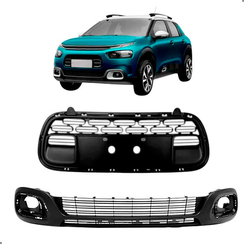 Kit Grades Central Inferior Citroen C4 Cactus 2019 A 2024 Para Pintar