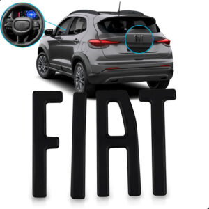 Kit Logo Volante E Porta Malas Para Fiat Pulse 2022 2023