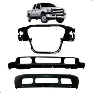 Kit Frente F250 1999 A 2005 Parachoque Com Spoiler E Painel Para Pintar