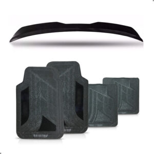 Aerofolio Para Hb20 Hatch Black Piano Com Kit Tapete Pvc