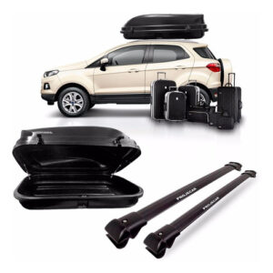 Kit Travessa Ecosport 2013 A 2016 + Bau Maleiro 600 Litros Preto