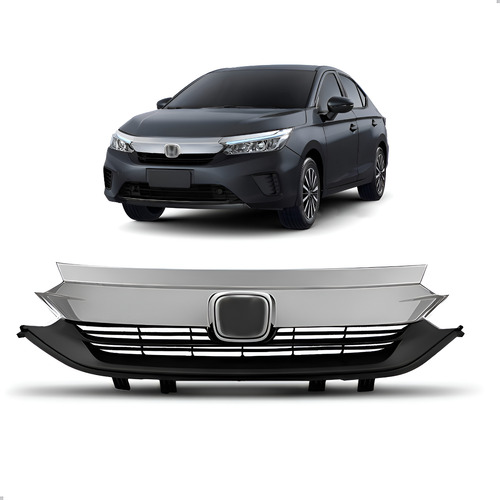 Grade Radiador City 2022 2023 2024 Preta C/ Moldura 1a Linha Grade