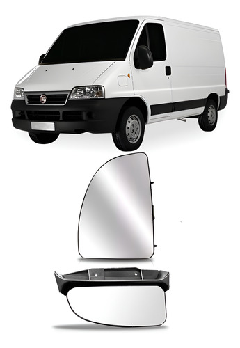 Kit Lente Retrovisor Para Ducato 2005 A 2017 Lado Esquerdo
