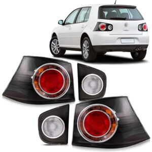 Lanternas Golf Fume 2008 2009 10 11 2012 2013 Jogo 04 Peças. Vermelho