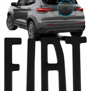 Kit Logo Volante E Porta Malas Para Fiat Pulse 2022 2023