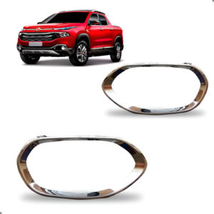 Par Friso Farol Milha Para Toro 2016 2017 2018 2019 Cromado Preto Ambos Os Lados