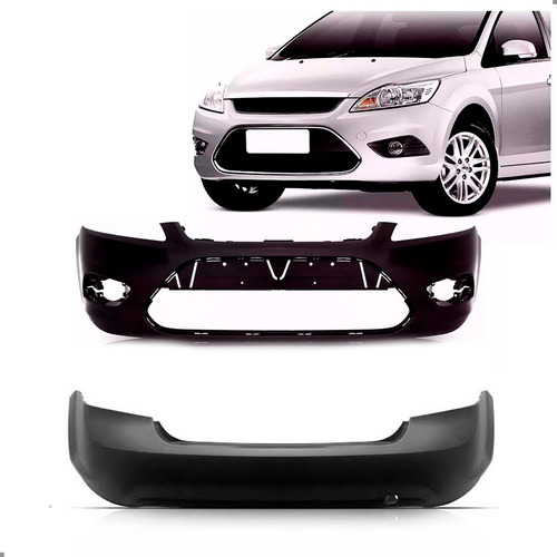 Par Envolvente Focus 2009 A 2013 Sedan Dianteiro E Traseiro Preto