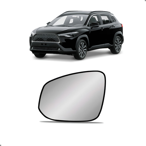 Lente Retrovisor Para Corolla Cross 2021 2022 2023 Esquerdo