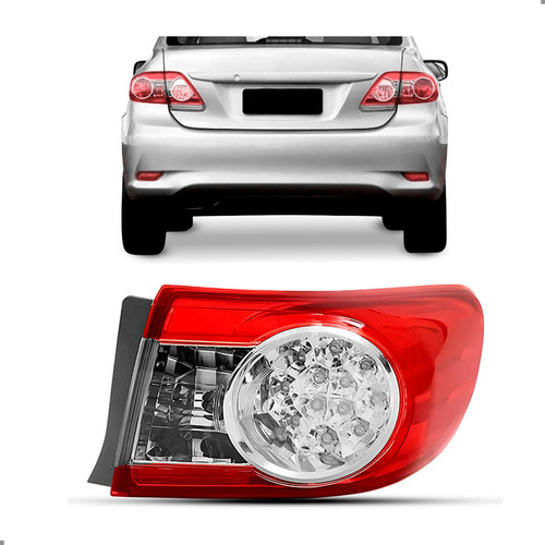 Lanterna Traseira Canto Corolla 2012 2013 Cristal Direito/passageiro