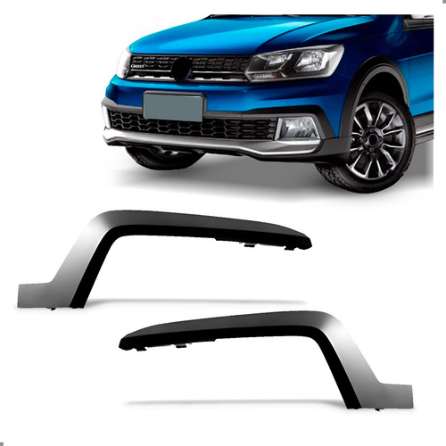 Par Grade Paracho Para Volkswagen Saveiro Cross G7 17 A 2022 Ambos Os Lados Fosco
