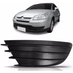 Par Tela Frontal Moldura Milha C4 Pallas Le 2007 A 2012 Preto