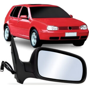 Retrovisor Golf 1998 99 A 2006 Eletrico Ld Cabeça Grande Direito - Passageiro