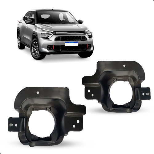 Par Moldura Farol Auxiliar Para Basalt 2025 2026 Para Pintar Ambos Lados