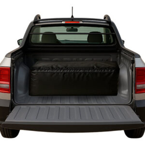 Maleiro De Caçamba Impermeável E Dobrável 300 Litros Preto Vw Saveiro Robust